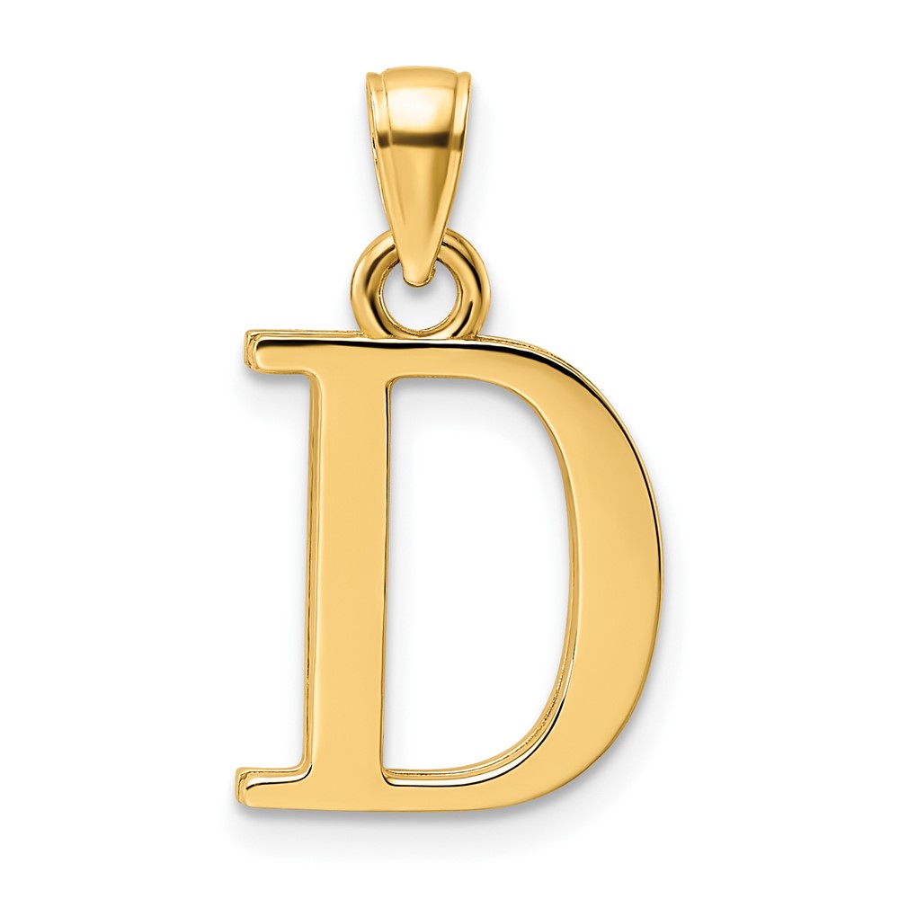 K9810D.jpg 14K Letter D Initial Pendant - Image 1
