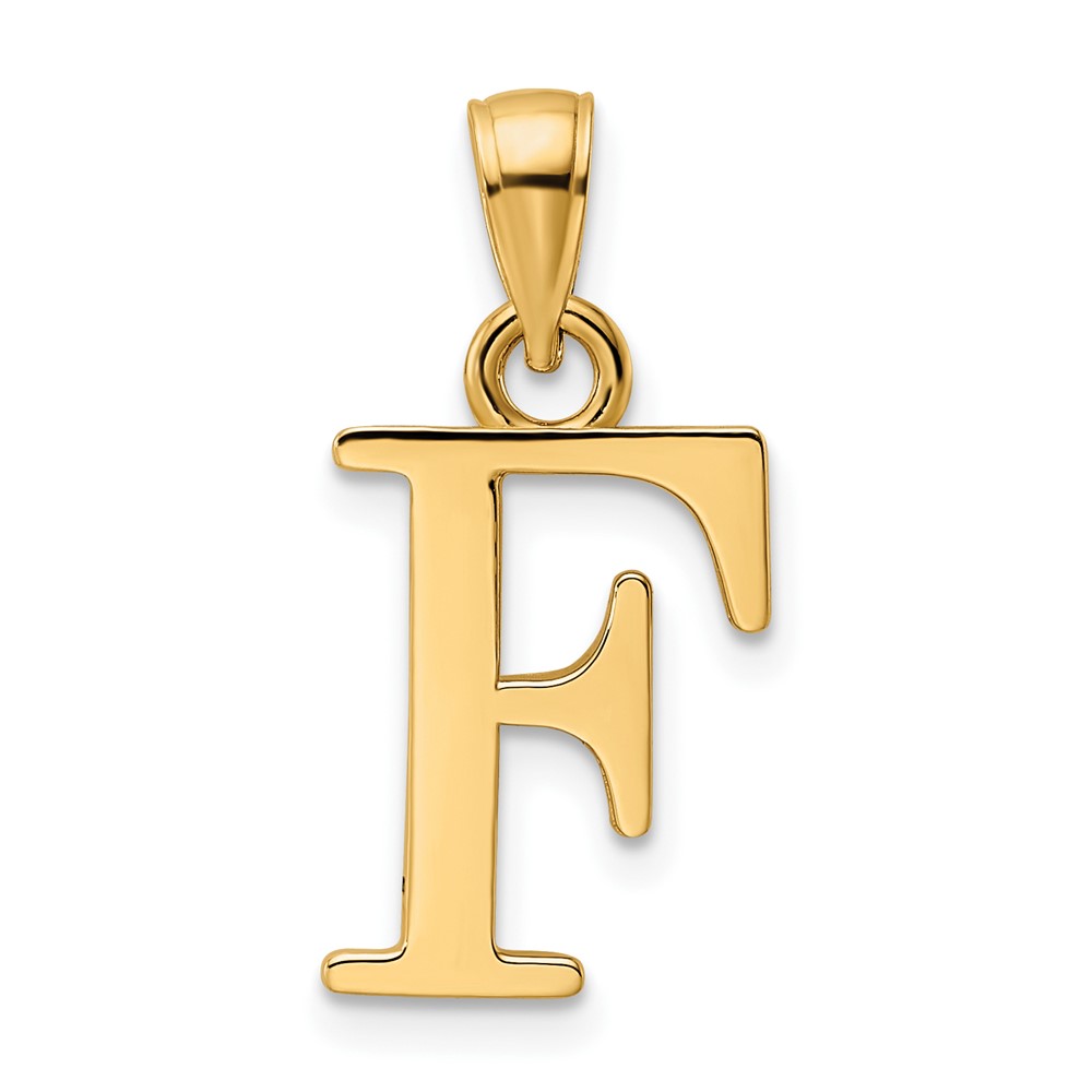K9810F.jpg 14K Polished Letter F Pendant - Image 1