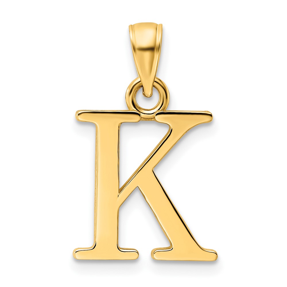 K9810K.jpg 14K Polished Letter K Pendant - Image 1