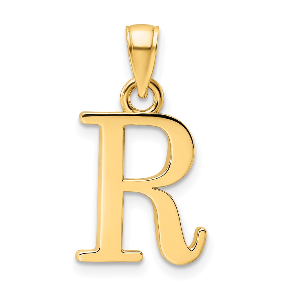 K9810R.jpg 14K Polished Letter R Pendant - Image 1