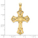 14K Polished Fancy Cross Pendant - Image 4