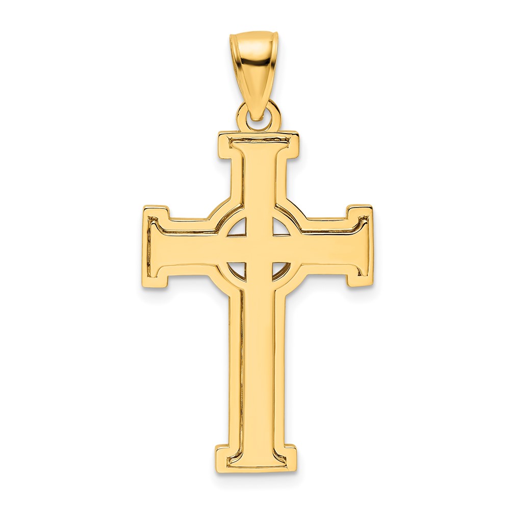 K9819.jpg 14K Polished Iona Cross Pendant - Image 1