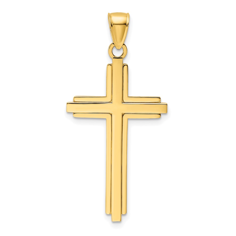 K9825.jpg 14K Polished Cross Pendant - Image 1
