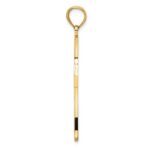 14K Polished Fancy Double Cross Pendant - Image 2