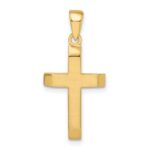 14k Satin/Polished Beveled Small Latin Cross Pendant