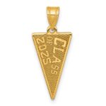 14K Class Of 2025 Rally Flag / Graduation Charm