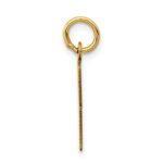 14k Small Elongated Number 38 Charm - Image 2