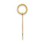 14k Medium Polished Number 4 Charm - Image 2