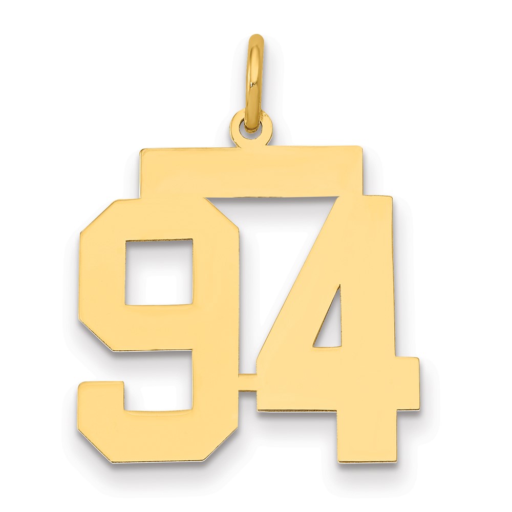 LM94.jpg 14k Medium Polished Number 94 Charm - Image 1