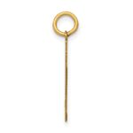 14k Medium Polished Number 97 Charm - Image 2