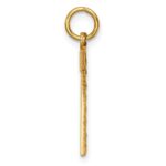 14k Large Brushed Diamond-cut  Number 7 Charm - Image 2