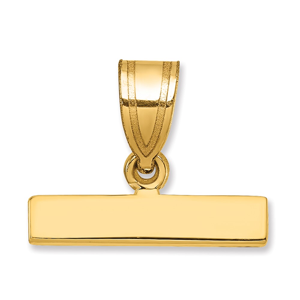 LPTOP.jpg 14k Casted Large Polished Top Pendant - Image 1