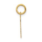 14k Small Polished Number 6 Charm - Image 2