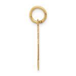 14k Medium Satin Number 2 Charm - Image 2