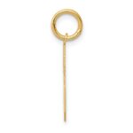 14k Medium Satin Number 6 Charm - Image 2