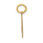 14k Small Satin Number 0 Charm - Image 2