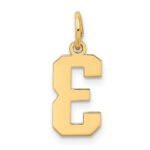 14k Small Satin Number 3 Charm - Image 3