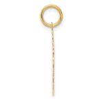 14k Plain Polished Small Girl Charm - Image 2