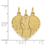 14k 3-piece Break-apart BEST FRIENDS Charm - Image 3
