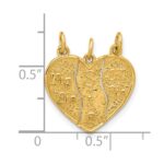 14k 3-piece Break-apart BIG SIS-SIS-LIL SIS Charm - Image 3