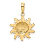 14k Polished Small Sun Charm - Image 3