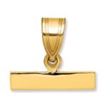 14ky Casted Medium Polished Top Charm