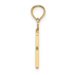 14k Polished Number 75 Pendant - Image 2