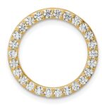 14k 1 carat Lab Grown Diamond VS/SI+ G+ Complete Circle Chain Slide Pendant