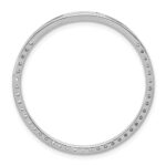 14k White Gold 1 carat Lab Grown Diamond VS+ F+ Complete Circle Chain Slide Pendant - Image 3