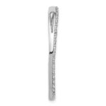 14k White Gold 1 1/2 carat Lab Grown Diamond VS+ F+ Complete Circle Chain Slide Pendant - Image 2