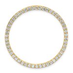 14k 2 carat Lab Grown Diamond VS+ F+ Complete Circle Chain Slide Pendant