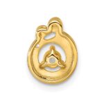 14k 1 Birthstone and Dia Mother/Child Chain Slide Semi-mount - Image 4