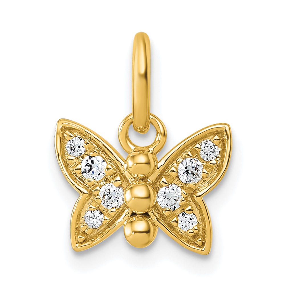 PM10755-010-YAA.jpg 14K Polished Diamond Butterfly Pendant - Image 1