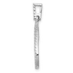 14k White Gold 1/4 carat Lab Grown Diamond VS/SI+ G+ Complete Teardrop Dangle Pendant - Image 2