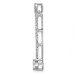 14k White Gold 1/3 carat Diamond Fancy Dangle Chain Slide - Image 2