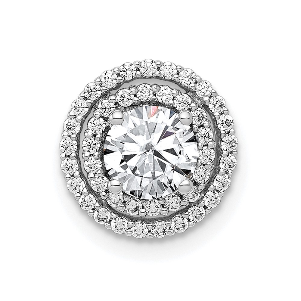 PM4021-022-1WA.jpg 10k White Gold 5.2mm Center 1/5ct. Diamond Semi-mount Chain Slide - Image 1