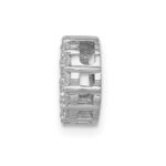 10k White Gold 1/4ct. Diamond Circle Chain Slide - Image 2