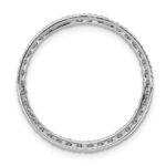 14k White Gold 3/4 carat Diamond Circle Chain Slide - Image 3