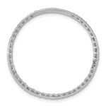14k White Gold 1 carat Diamond Circle Chain Slide - Image 3