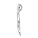 14k White Gold 1/20 carat Diamond Fancy Chain Slide - Image 2