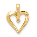 14k .01 carat AA Diamond Heart Pendant - Image 3