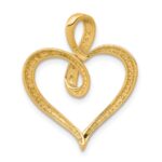 10K 1/20ct. Diamond Heart and Infinity Pendant - Image 3