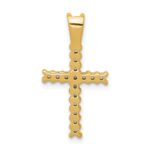 14k 1/4 carat Diamond Latin Cross Pendant - Image 3