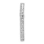 14k White Gold 3/4 carat Diamond Latin Cross Chain Slide - Image 2
