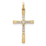 10K 1/10ct. Diamond Cross Pendant