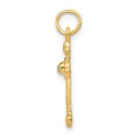 14k Small Diamond Budded Cross Pendant - Image 2