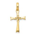 14k 1/15 carat Diamond Cross Pendant - Image 3