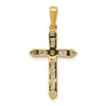 14k 1/4 carat Diamond Cross Pendant - Image 3