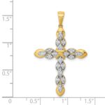 14k 1/2 carat Diamond Cross Pendant - Image 4
