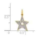 14k 1/20 carat Diamond Star Charm - Image 4